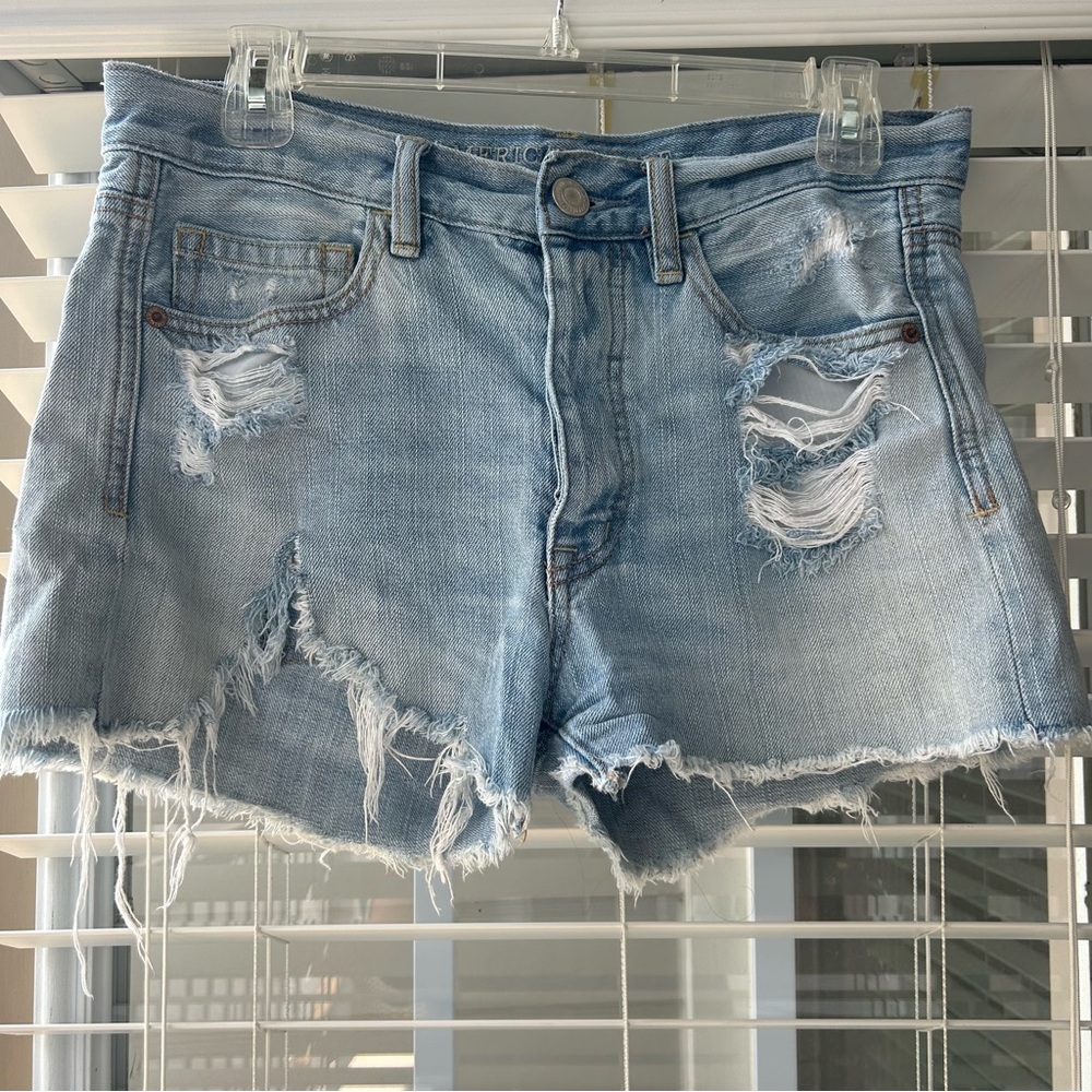 American Eagle High Rise Jean Denim Shorts